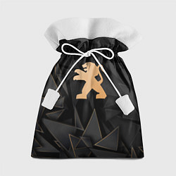 Мешок для подарков Peugeot golden poly, цвет: 3D-принт