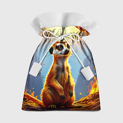 Подарочный мешок Сурикат в огне