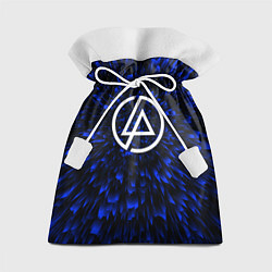 Мешок для подарков Linkin Park blue energy, цвет: 3D-принт