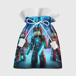 Мешок для подарков Minecraft - ai art neon glow, цвет: 3D-принт