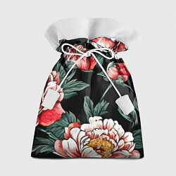 Подарочный мешок Пионы винтажный узор