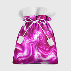 Мешок для подарков Завихрения - оттенки розового и белого, цвет: 3D-принт