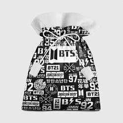 Подарочный мешок Bangtan Boys pattern black