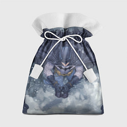 Мешок для подарков Бэтмен на фоне снегопада, цвет: 3D-принт