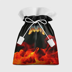 Подарочный мешок Doom огненная текстура
