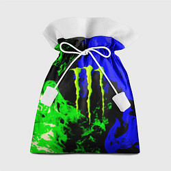 Подарочный мешок Monster energy кислотный огонь