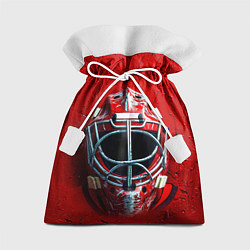 Подарочный мешок Маска голкипера на красном