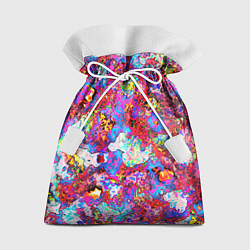 Подарочный мешок Пиксельные краски текстура