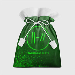 Подарочный мешок Twenty One Pilots - green gradient