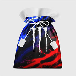 Подарочный мешок Monster energy молнии неон