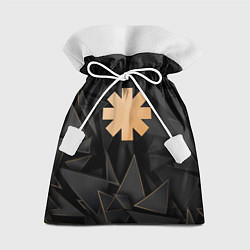 Мешок для подарков Red Hot Chili Peppers golden poly, цвет: 3D-принт