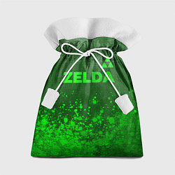 Мешок для подарков Zelda - green gradient посередине, цвет: 3D-принт