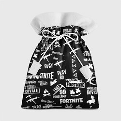 Подарочный мешок Черно белые логотипы игр