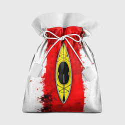 Подарочный мешок Каяк на красно-белом