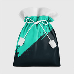 Подарочный мешок Color black light blue