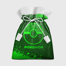 Мешок для подарков Pokemon - green gradient, цвет: 3D-принт
