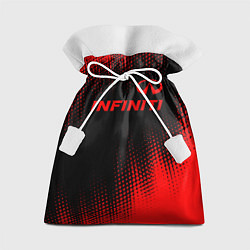 Подарочный мешок Infiniti - red gradient посередине