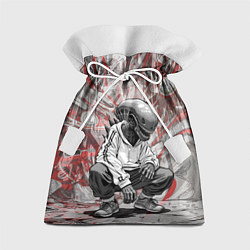 Мешок для подарков Ксеноморф на спорте, цвет: 3D-принт