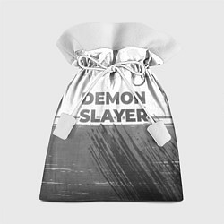 Мешок для подарков Demon Slayer - white gradient посередине, цвет: 3D-принт