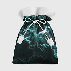 Подарочный мешок Lightning light blue line