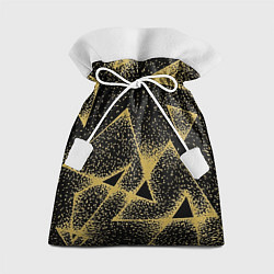 Подарочный мешок Triangle yellow with dots