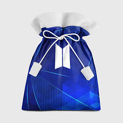 Мешок для подарков BTS blue poly, цвет: 3D-принт