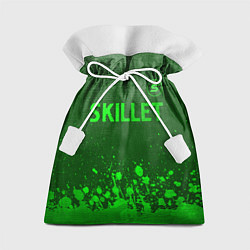 Мешок для подарков Skillet - green gradient посередине, цвет: 3D-принт