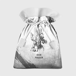 Мешок для подарков Iron Maiden - white gradient, цвет: 3D-принт