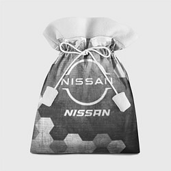Мешок для подарков Nissan - grey gradient, цвет: 3D-принт