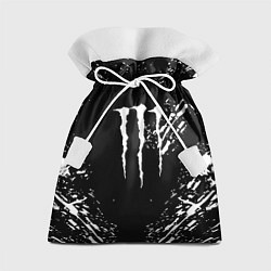 Подарочный мешок Monster energy white splash