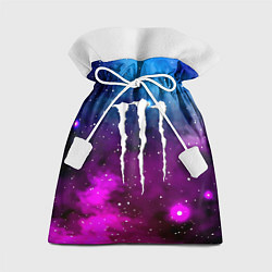 Подарочный мешок Monster energy neon space