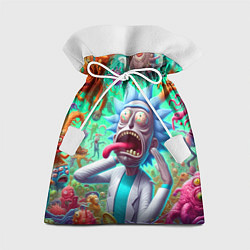 Подарочный мешок Crazy Rick Sanchez among the monsters ai art fanta