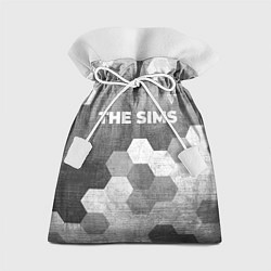 Подарочный мешок The Sims - grey gradient посередине