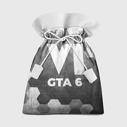 Мешок для подарков GTA 6 - grey gradient, цвет: 3D-принт