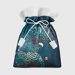 Мешок для подарков Попугай акварельный - big picture, цвет: 3D-принт