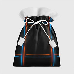 Подарочный мешок Neon black red blue