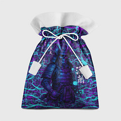 Мешок для подарков Призрак самурая - неновый арт, цвет: 3D-принт