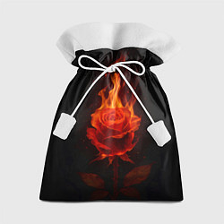 Мешок для подарков Flaming rose, цвет: 3D-принт