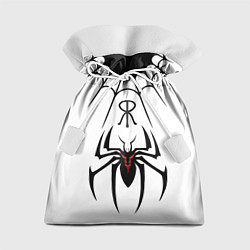 Подарочный мешок Паук на белом - the web of Fate