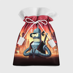 Подарочный мешок Крутой ниндзя Бендер в ночном городе