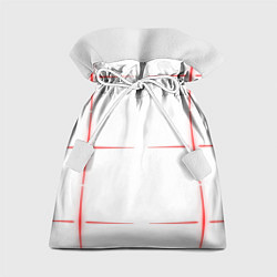 Подарочный мешок Color white red stripes
