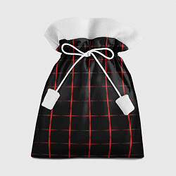 Подарочный мешок Color black red crosses