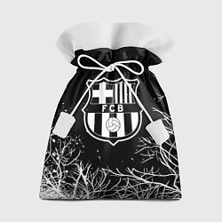 Мешок для подарков Barcelona деревья белые ночь, цвет: 3D-принт