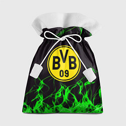 Мешок для подарков Borussia зелёный огонь, цвет: 3D-принт