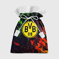 Мешок для подарков Borussia flame toxic, цвет: 3D-принт