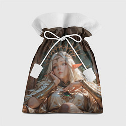 Подарочный мешок Беловолосая королева эльфов на троне