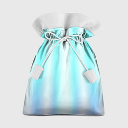 Подарочный мешок Neon white blue lines