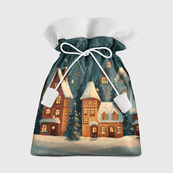 Подарочный мешок Сказочный Новогодний городок