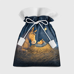 Подарочный мешок Лошадка спит с жеребенком