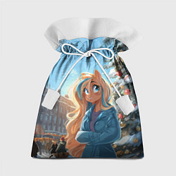 Подарочный мешок Лошадка на новогодней площади